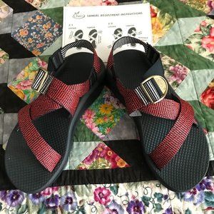 Chaco Mega Z/Cloud Sandal, NWT, Women's 8, Red and Navy